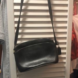 Coach small black handbag - a bit worn